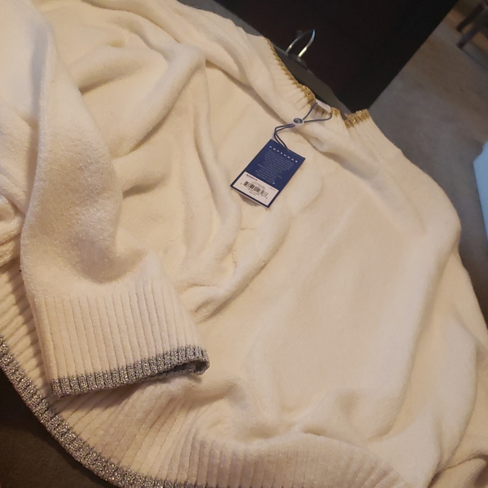 Popsugar Off-white sweater-XL